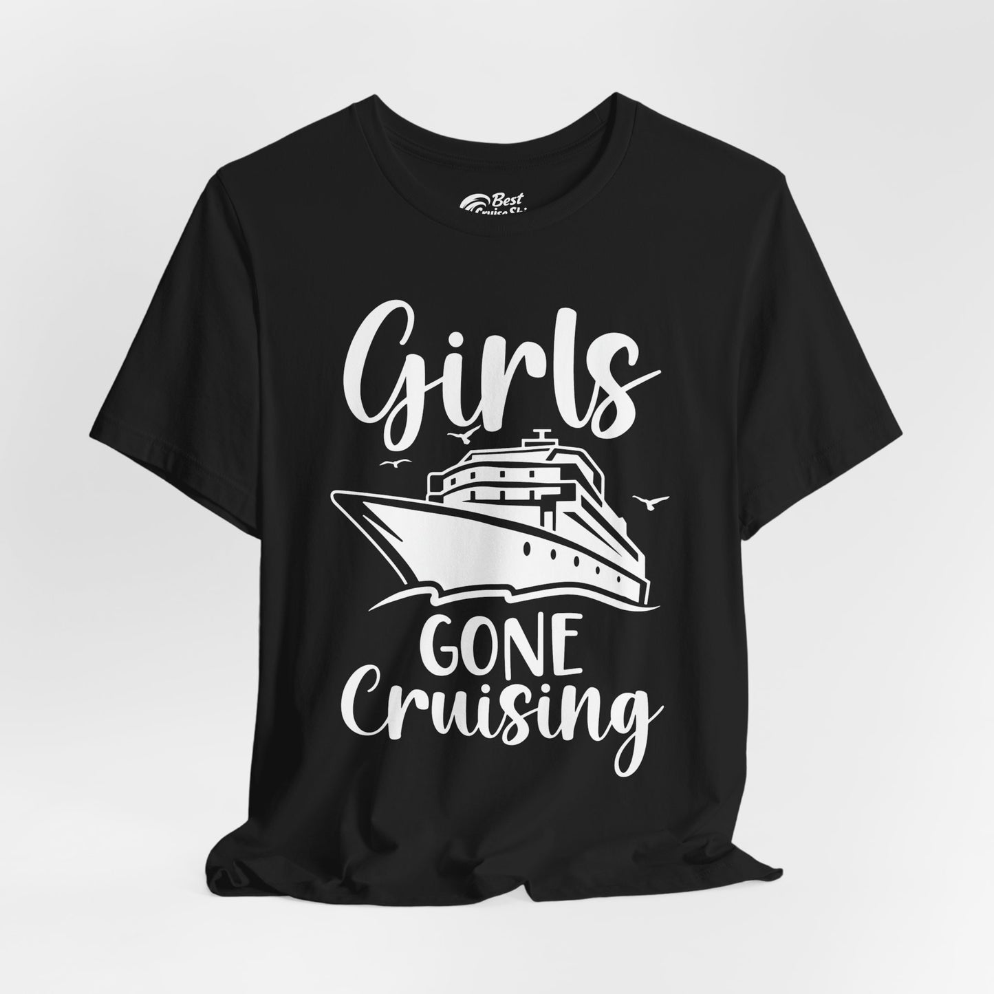 Girls Gone Cruising Group Cruise Shirt - Fun Girls Trip Cruise Apparel Premium Tee - View 4 - Best Cruise Shirts