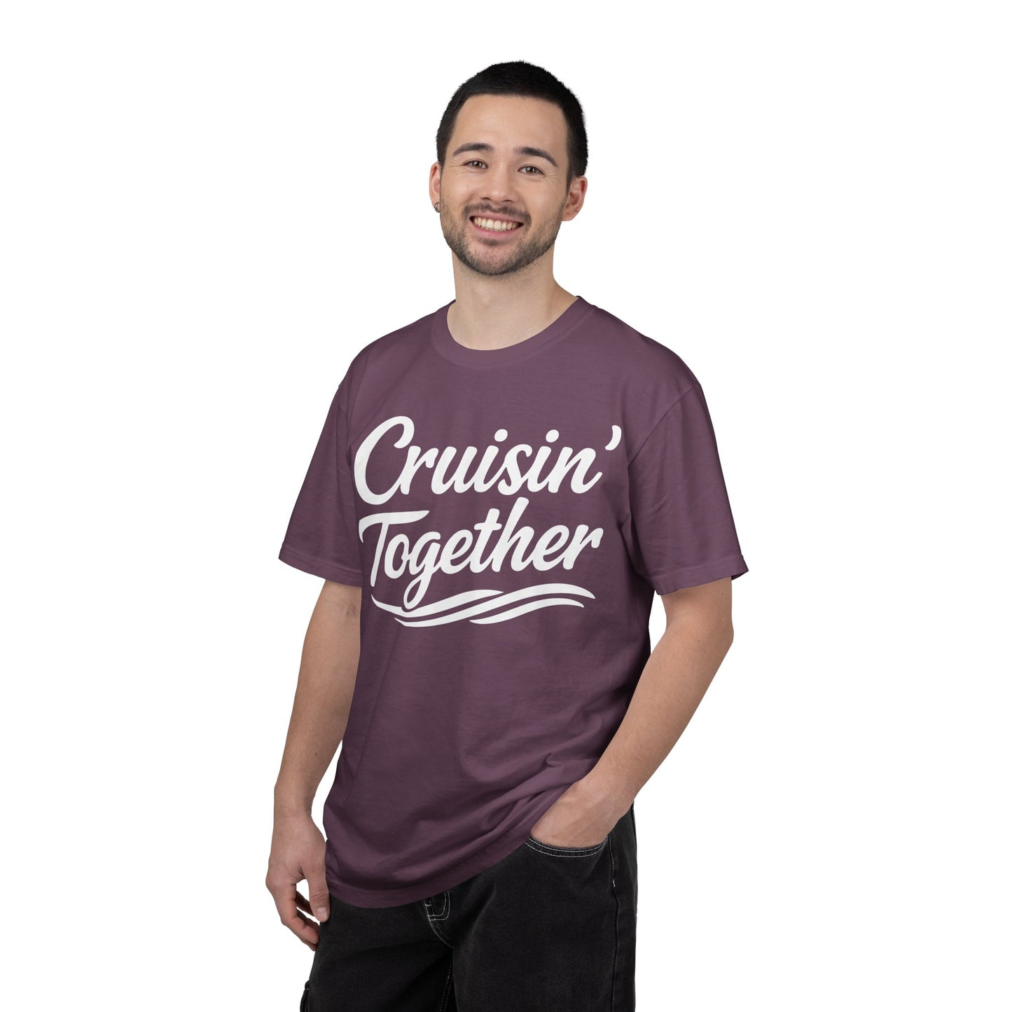 Cruisin Together Group Unity Shirt with Bold Script and Wave Design Comfort - View 36 - Best Cruise Shirts