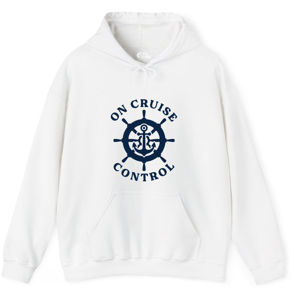 On Cruise Control Nautical Anchor Helm Wheel Cruise Shirt Hoodie - View 12 - Best Cruise Shirts