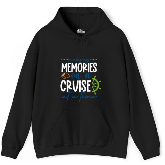 Making Memories Cruise Shirt - Nautical Cruise Vacation Apparel (Hoodie) in Black - Making Memories on a Cruise Nautical Family Vacation Shirt