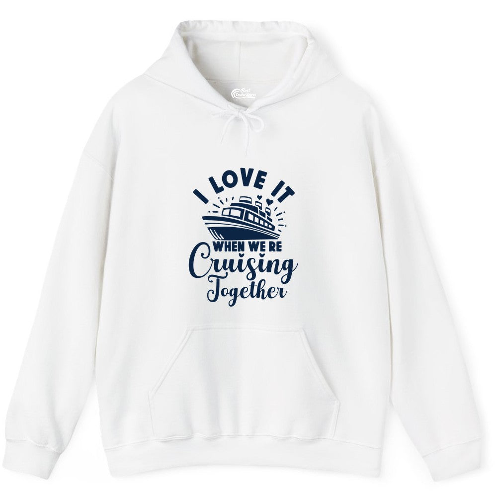 Romantic Cruise Ship Cruising Together Shirt With Hearts Design Hoodie - View 12 - Best Cruise Shirts