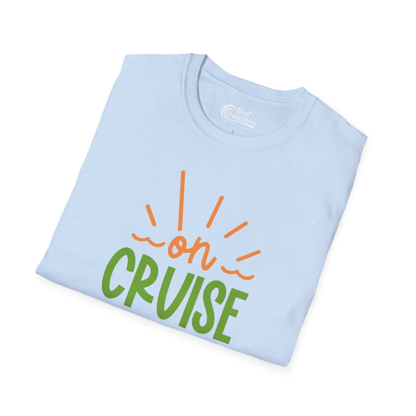 On Cruise Control Shirt - Bold Sunglasses Vacation Relaxation Design — T-Shirt
