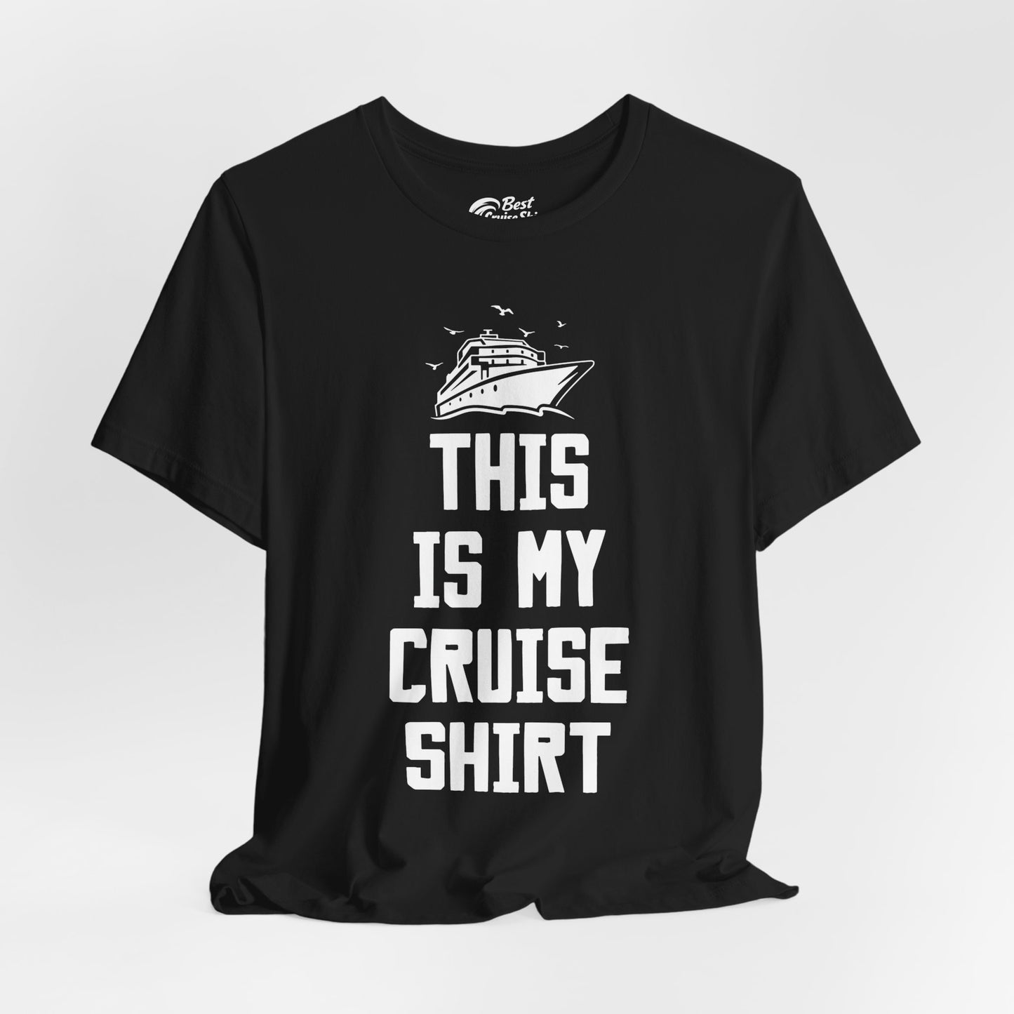 This Is My Cruise Shirt Bold Cruise Ship Graphic Tee Premium Tee - View 4 - Best Cruise Shirts