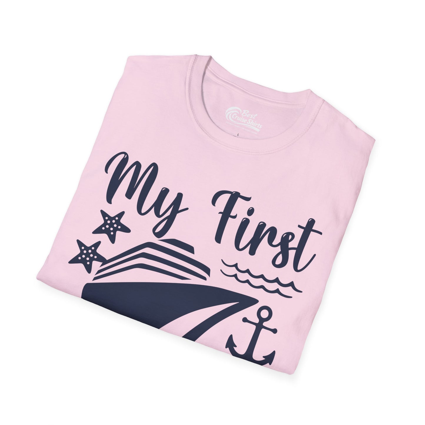 My First Cruise Shirt - Nautical Ship Anchor Starfish Waves Design T-Shirt - View 9 - Best Cruise Shirts