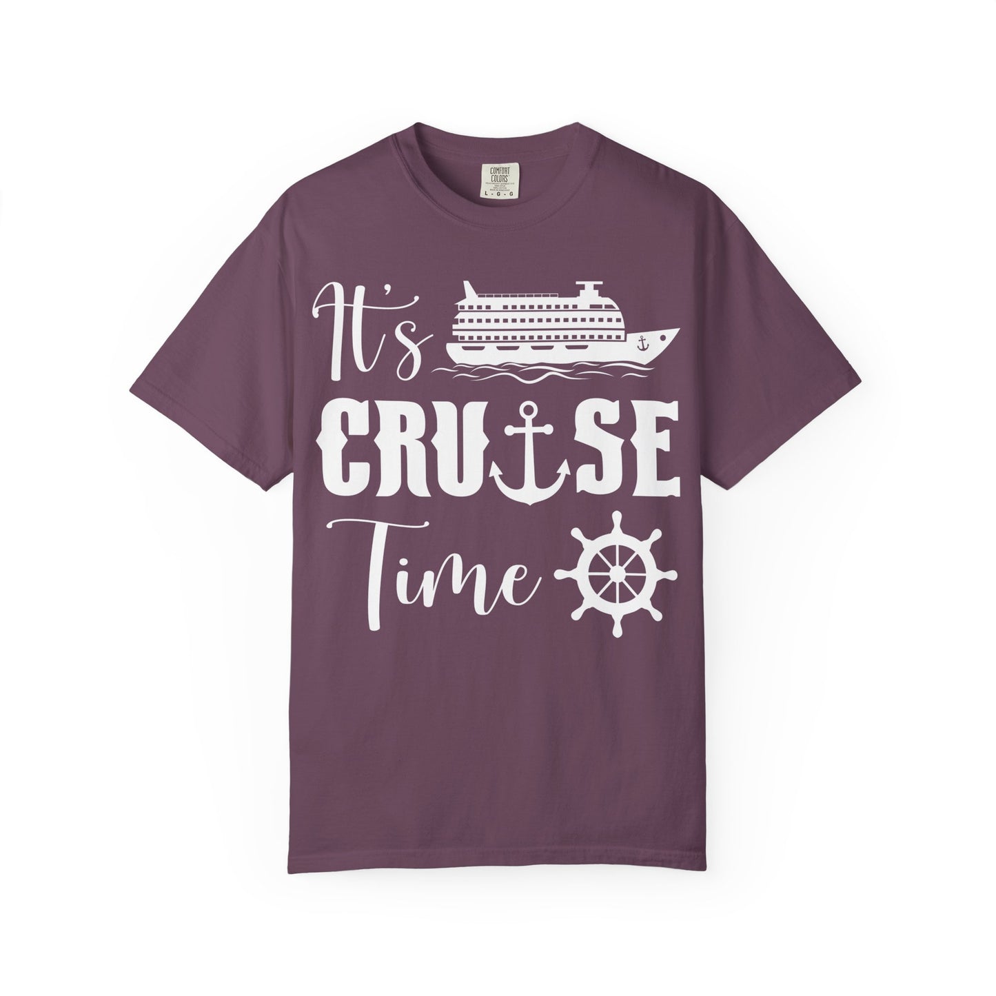 It’s Cruise Time Shirt - Nautical Ship Anchor Wheel Bold Graphic Comfort - View 10 - Best Cruise Shirts