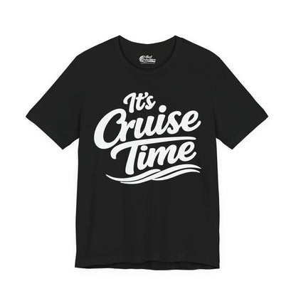 It’s Cruise Time Bold Nautical Wave Typography Cruise Shirt Premium Tee - Best Cruise Shirts