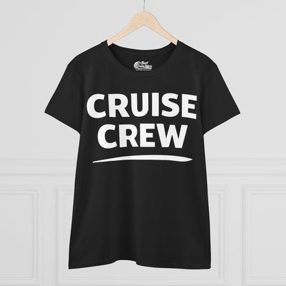Cruise Crew Shirt - Bold Matching Group Cruise Vacation Apparel Ladies Tee - View 3 - Best Cruise Shirts