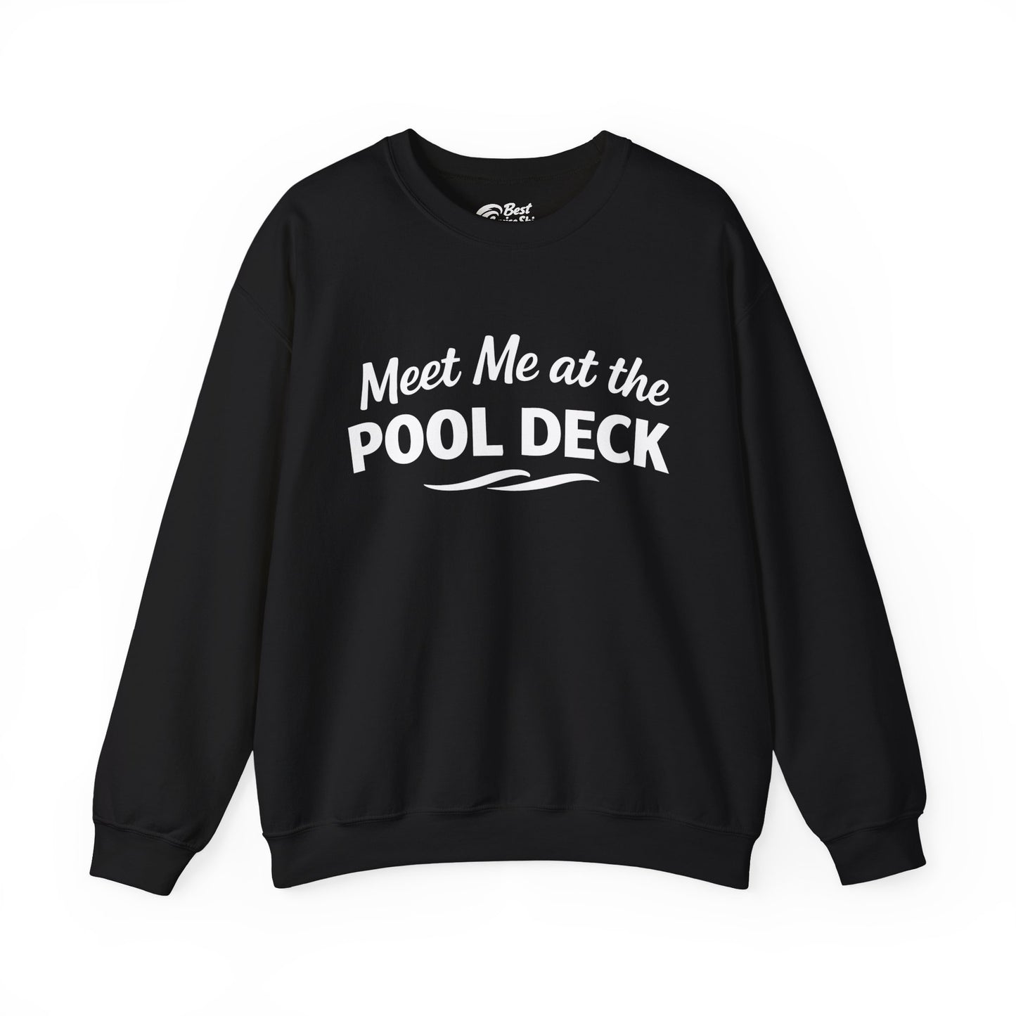 Meet Me At The Pool Deck Bold Fun Poolside Water Wave Shirt Sweatshirt - Best Cruise Shirts