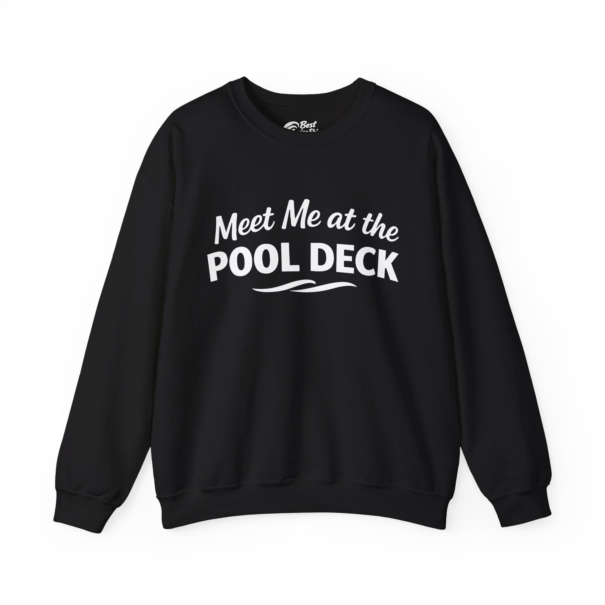 Meet Me At The Pool Deck Bold Fun Poolside Water Wave Shirt Sweatshirt - Best Cruise Shirts