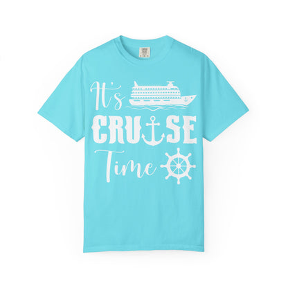 It’s Cruise Time Shirt - Nautical Ship Anchor Wheel Bold Graphic Comfort - View 5 - Best Cruise Shirts
