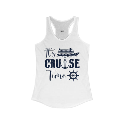 It’s Cruise Time Shirt - Nautical Ship Anchor Wheel Bold Graphic Ladies Tank - View 13 - Best Cruise Shirts