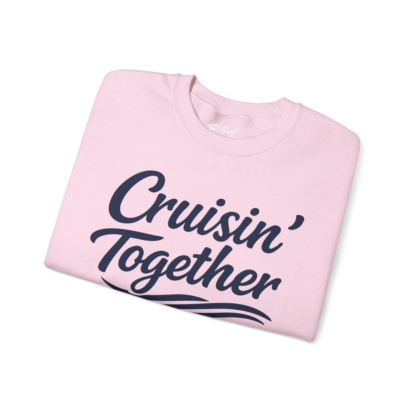 Cruisin Together Group Unity Shirt with Bold Script and Wave Design Sweatshirt - View 35 - Best Cruise Shirts