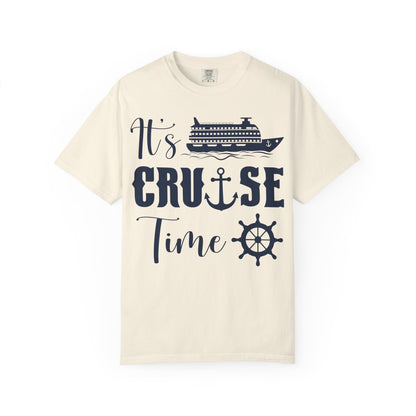 It’s Cruise Time Shirt - Nautical Ship Anchor Wheel Bold Graphic Comfort - Best Cruise Shirts