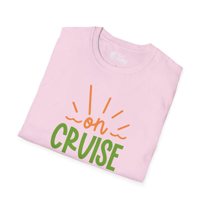 On Cruise Control Shirt - Bold Sunglasses Vacation Relaxation Design — T-Shirt