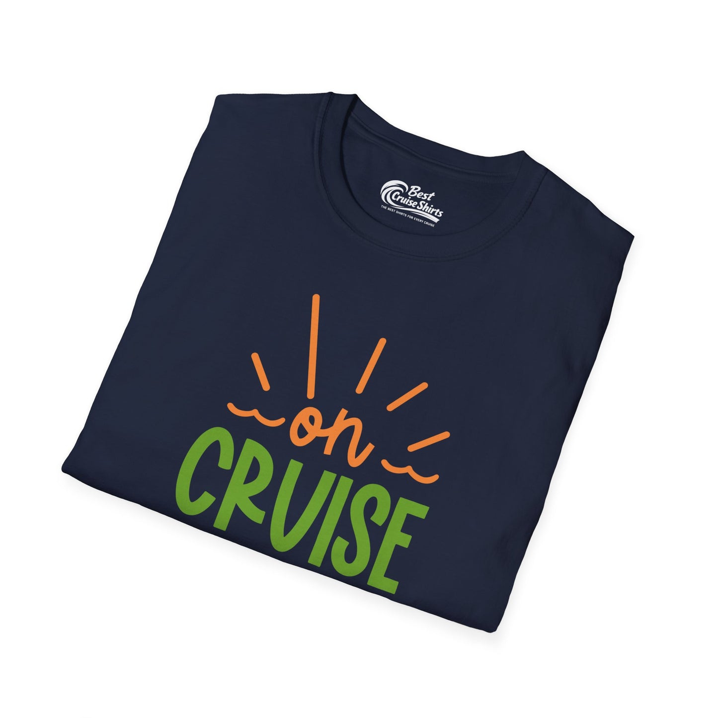 On Cruise Control Shirt - Bold Sunglasses Vacation Relaxation Design — T-Shirt