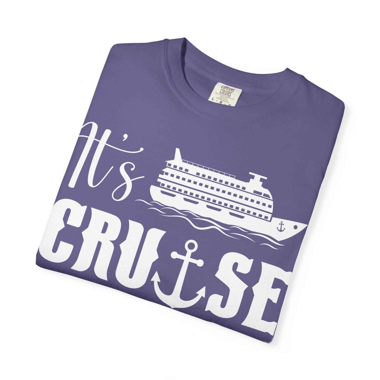 It’s Cruise Time Shirt - Nautical Ship Anchor Wheel Bold Graphic Comfort - View 30 - Best Cruise Shirts