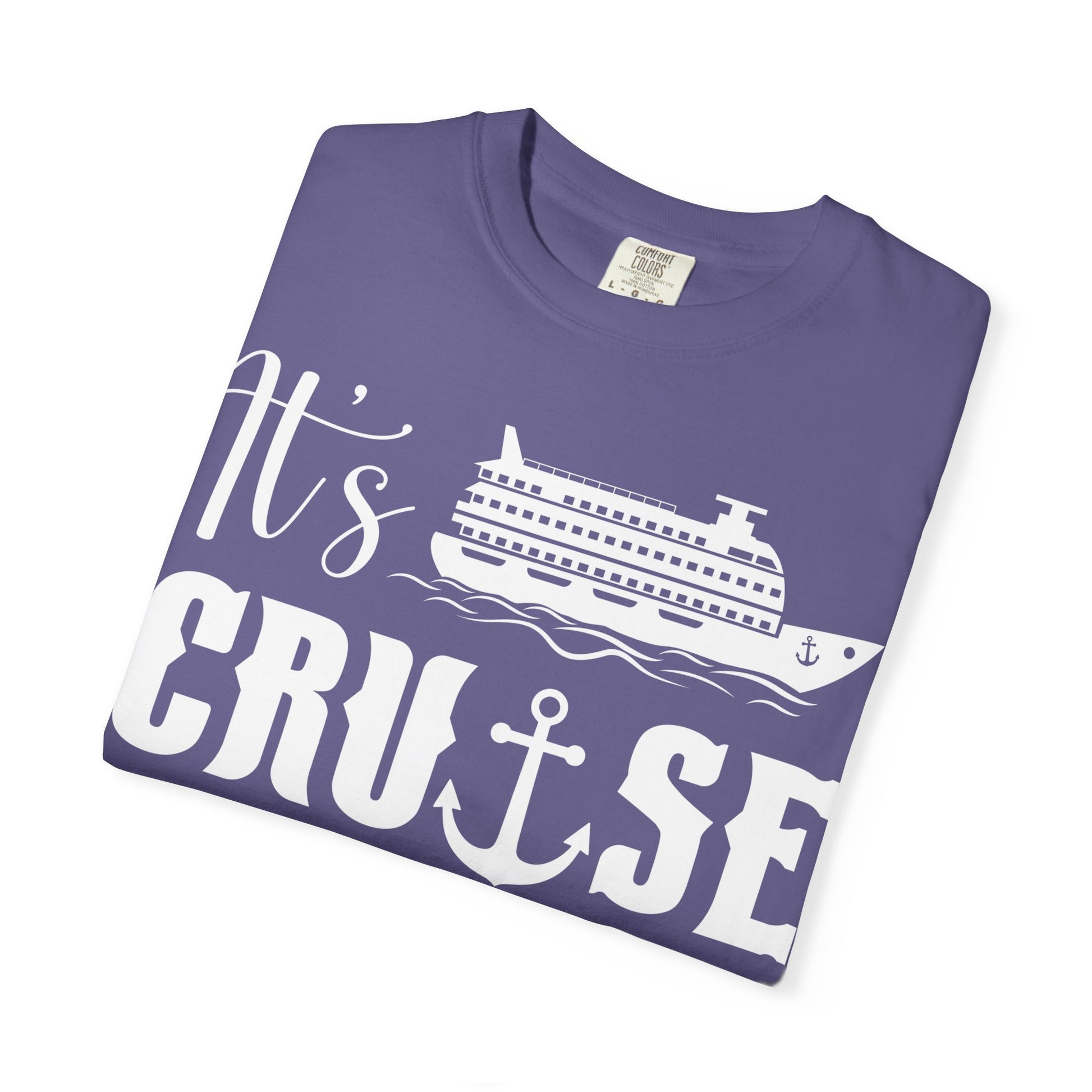 It’s Cruise Time Shirt - Nautical Ship Anchor Wheel Bold Graphic Comfort - View 30 - Best Cruise Shirts