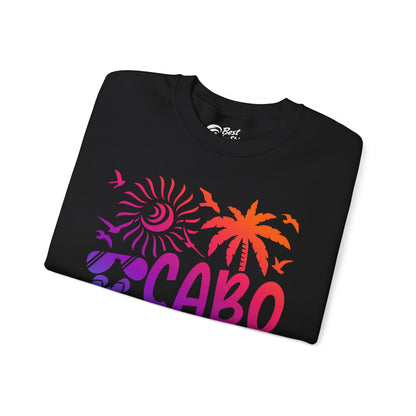 Cabo San Lucas Shirt - Tropical Sunset Palm Beach Vacation Graphic Tee Sweatshirt - View 3 - Best Cruise Shirts