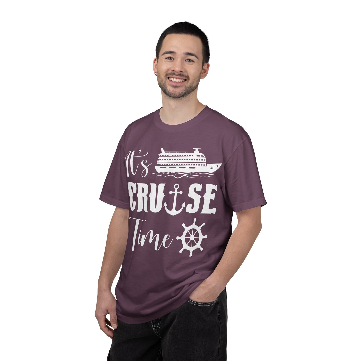 It’s Cruise Time Shirt - Nautical Ship Anchor Wheel Bold Graphic Comfort - View 40 - Best Cruise Shirts
