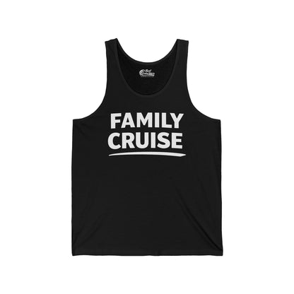 Family Cruise Celebration Bold Lettering Group Trip Shirt — Tank Top
