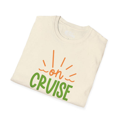 On Cruise Control Shirt - Bold Sunglasses Vacation Relaxation Design — T-Shirt
