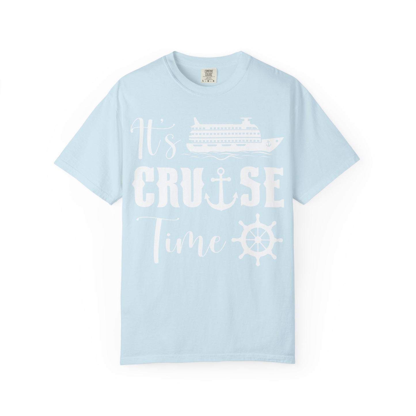 It’s Cruise Time Shirt - Nautical Ship Anchor Wheel Bold Graphic Comfort - View 6 - Best Cruise Shirts