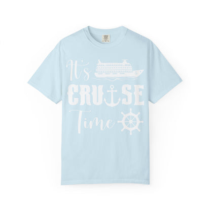 It’s Cruise Time Shirt - Nautical Ship Anchor Wheel Bold Graphic Comfort - View 6 - Best Cruise Shirts