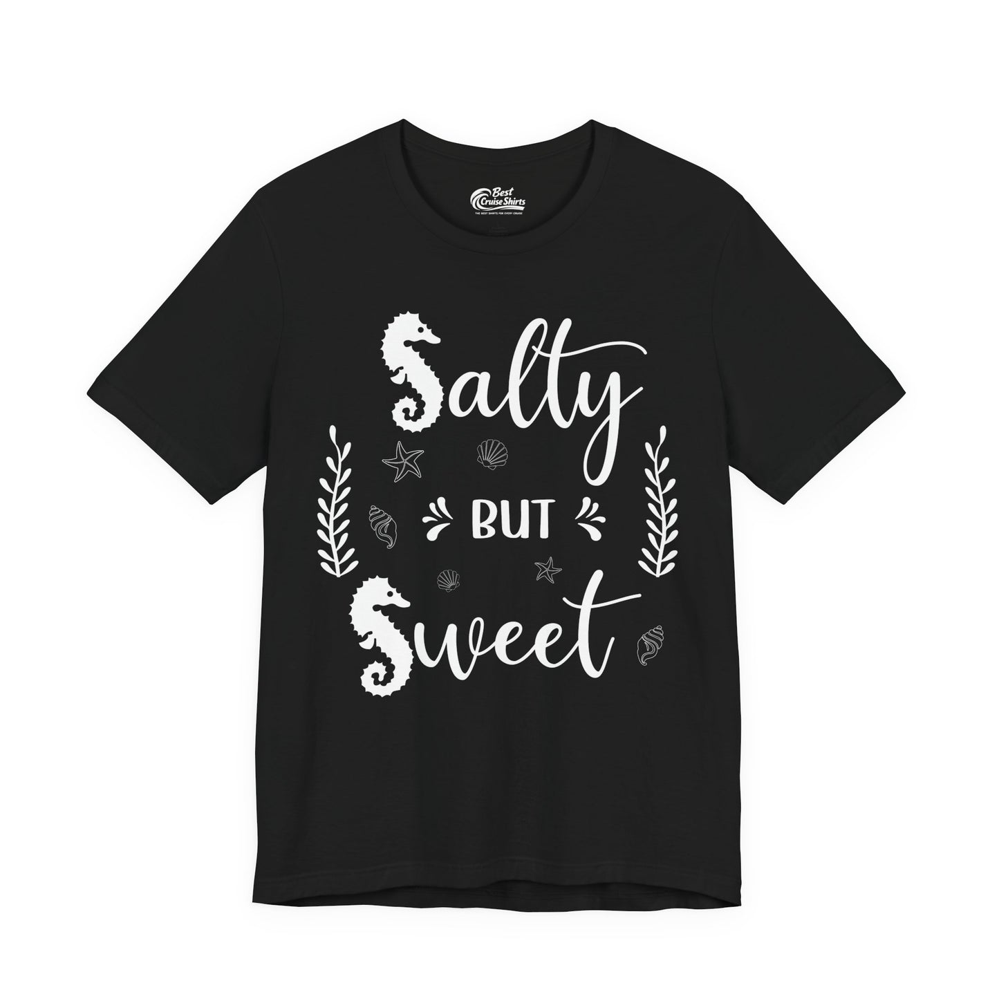 Salty But Sweet Seahorse Ocean Beach Shirt - Whimsical Summer Tee Premium Tee - Best Cruise Shirts