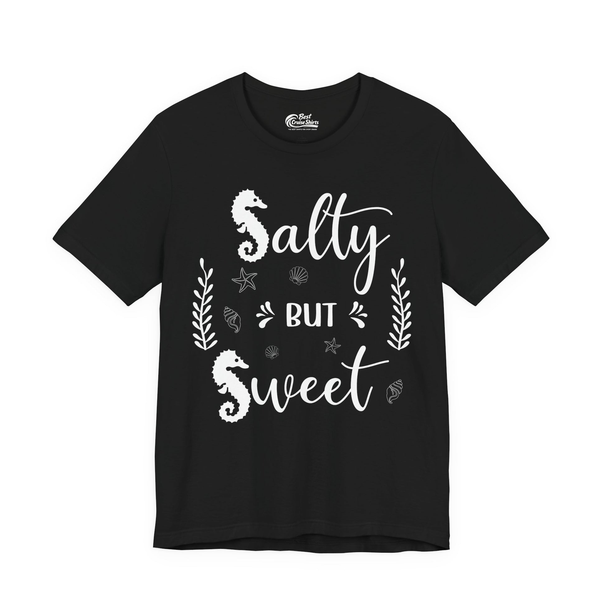 Salty But Sweet Seahorse Ocean Beach Shirt - Whimsical Summer Tee Premium Tee - Best Cruise Shirts