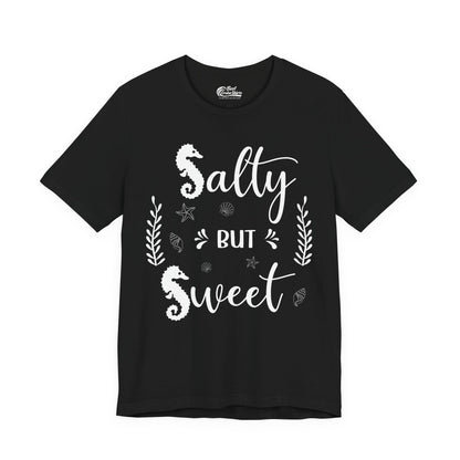 Salty But Sweet Seahorse Ocean Beach Shirt - Whimsical Summer Tee Premium Tee - Best Cruise Shirts