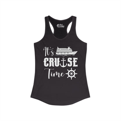 It’s Cruise Time Shirt - Nautical Ship Anchor Wheel Bold Graphic Ladies Tank - View 10 - Best Cruise Shirts