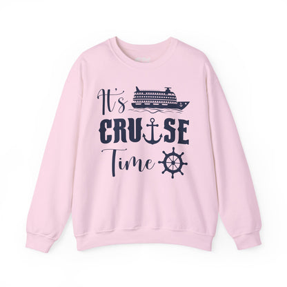 It’s Cruise Time Shirt - Nautical Ship Anchor Wheel Bold Graphic Sweatshirt - View 10 - Best Cruise Shirts