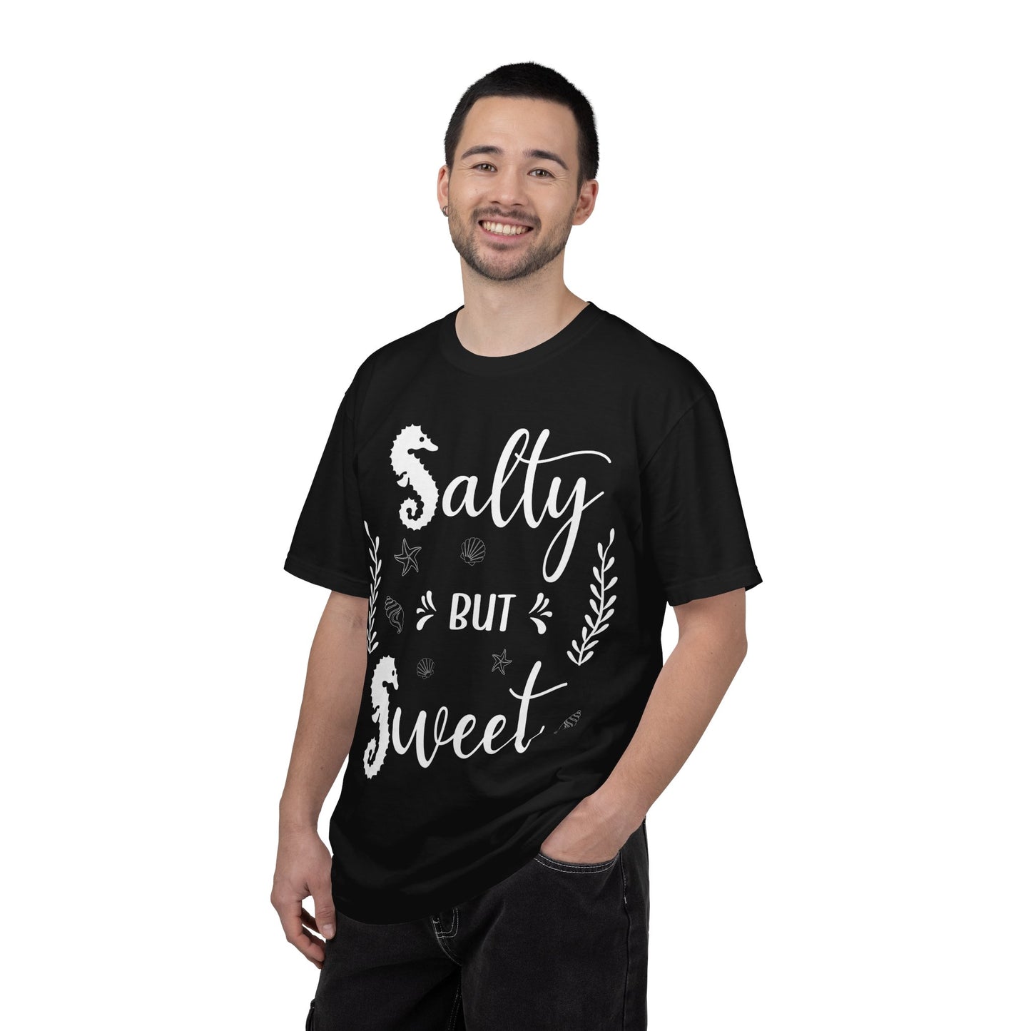 Salty But Sweet Seahorse Ocean Beach Shirt - Whimsical Summer Tee Comfort - View 4 - Best Cruise Shirts