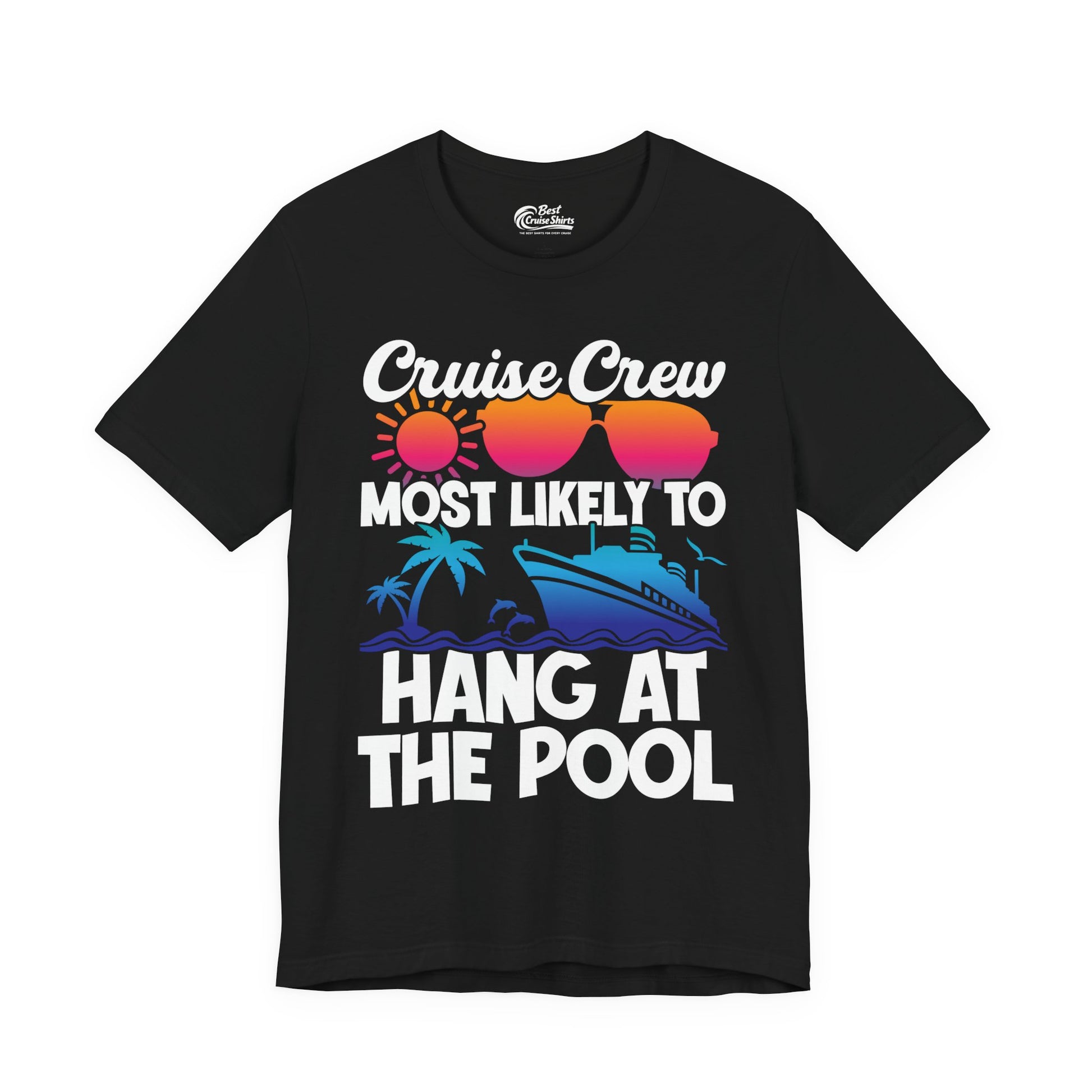 Cruise Crew Most Likely To Hang At The Pool Tropical Shirt Premium Tee - Best Cruise Shirts