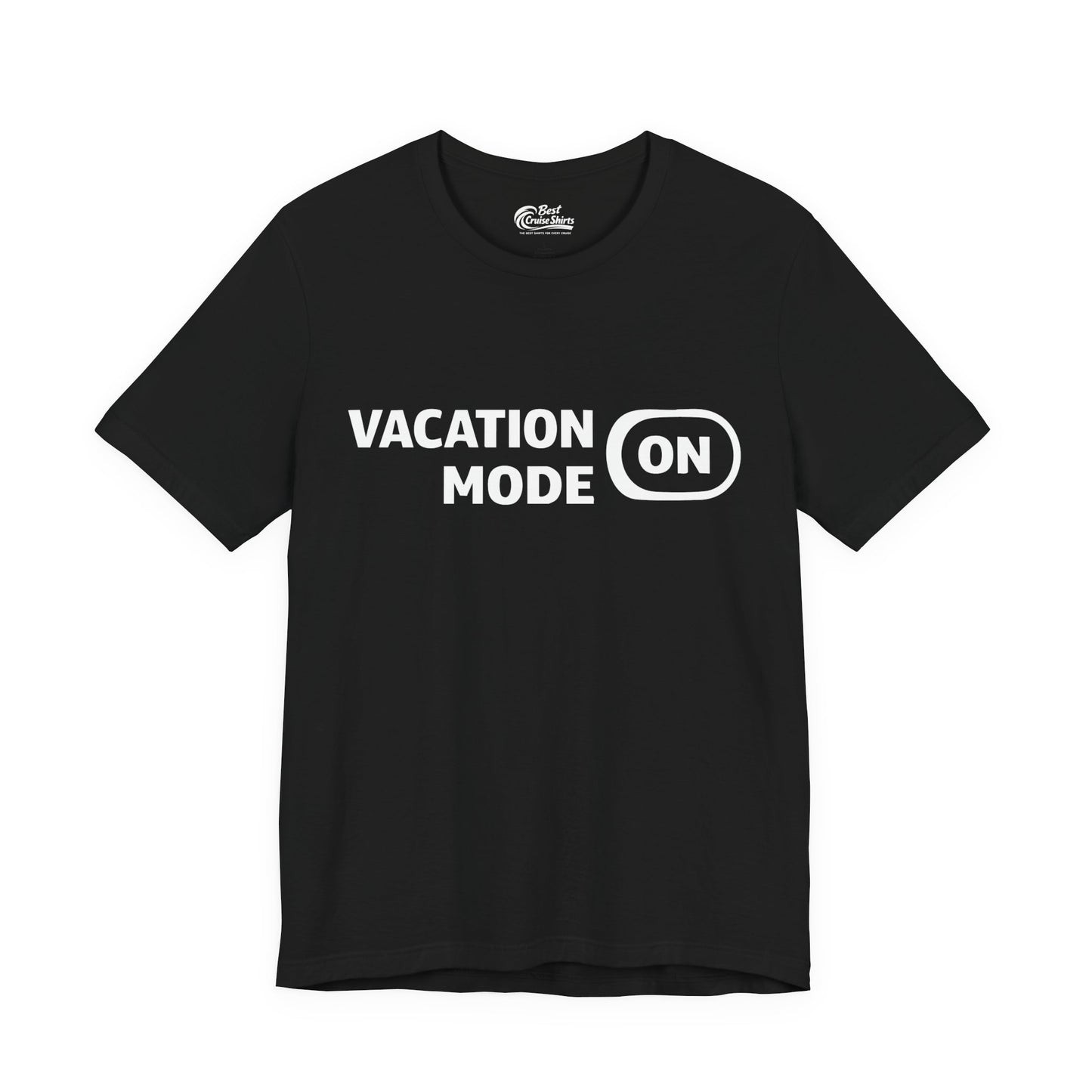 Vacation Mode On Minimalist Switch Graphic Funny Travel Shirt Premium Tee - Best Cruise Shirts