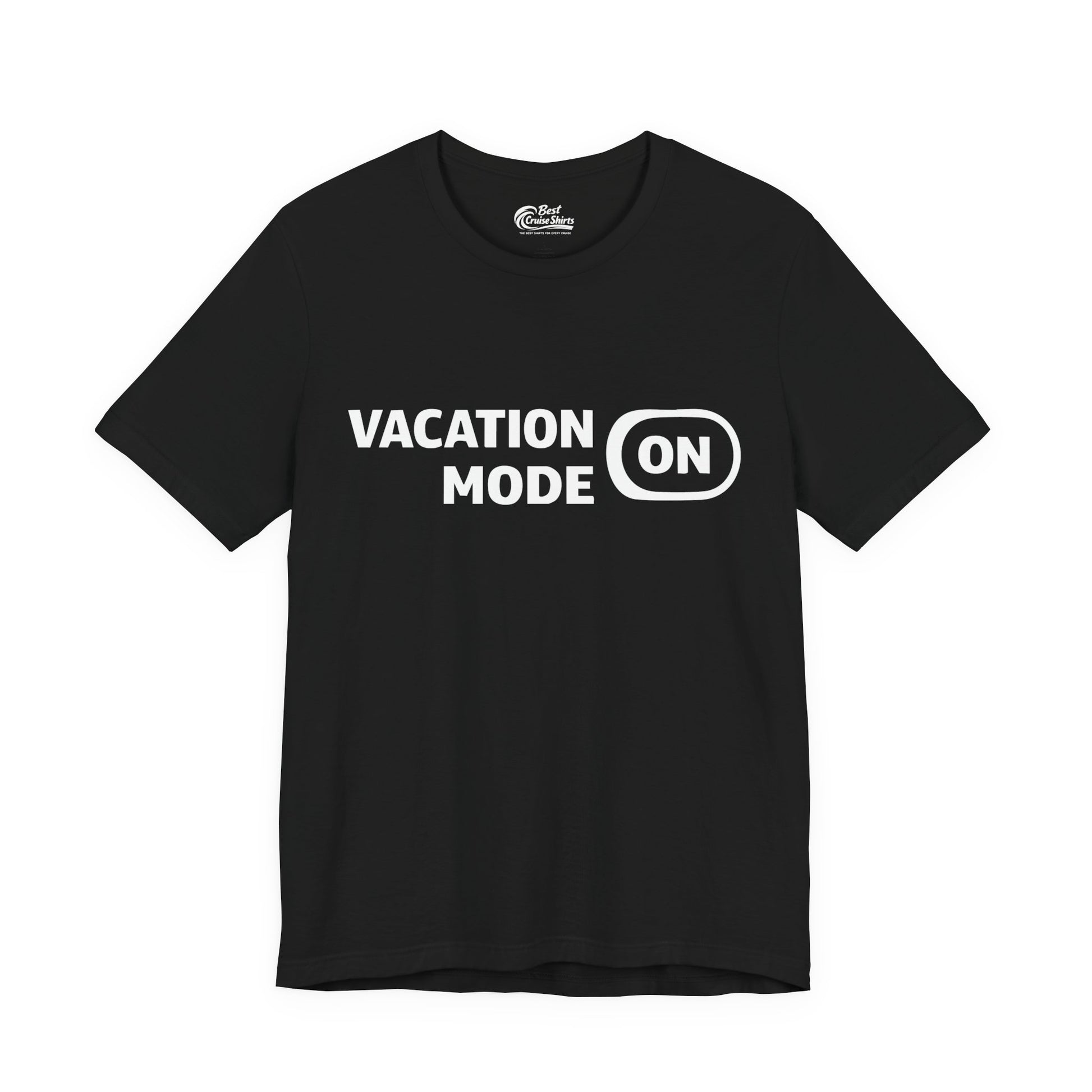 Vacation Mode On Minimalist Switch Graphic Funny Travel Shirt Premium Tee - Best Cruise Shirts