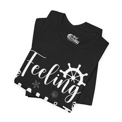 Feeling Nauti Shirt - Nautical Humor with Anchor Ship Wheel Starfish Premium Tee - View 3 - Best Cruise Shirts