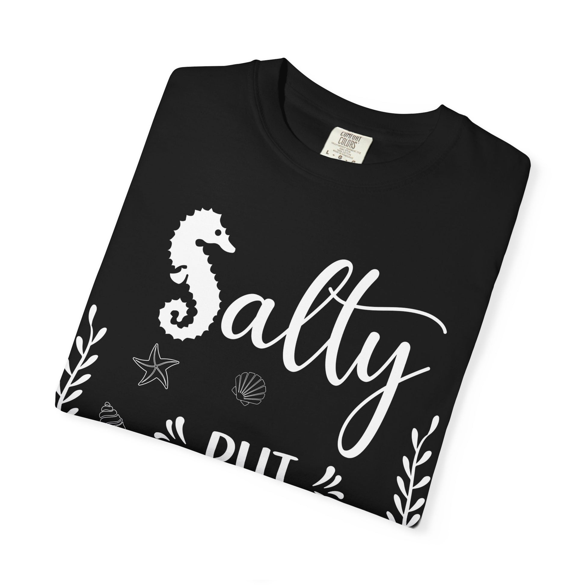 Salty But Sweet Seahorse Ocean Beach Shirt - Whimsical Summer Tee Comfort - View 3 - Best Cruise Shirts