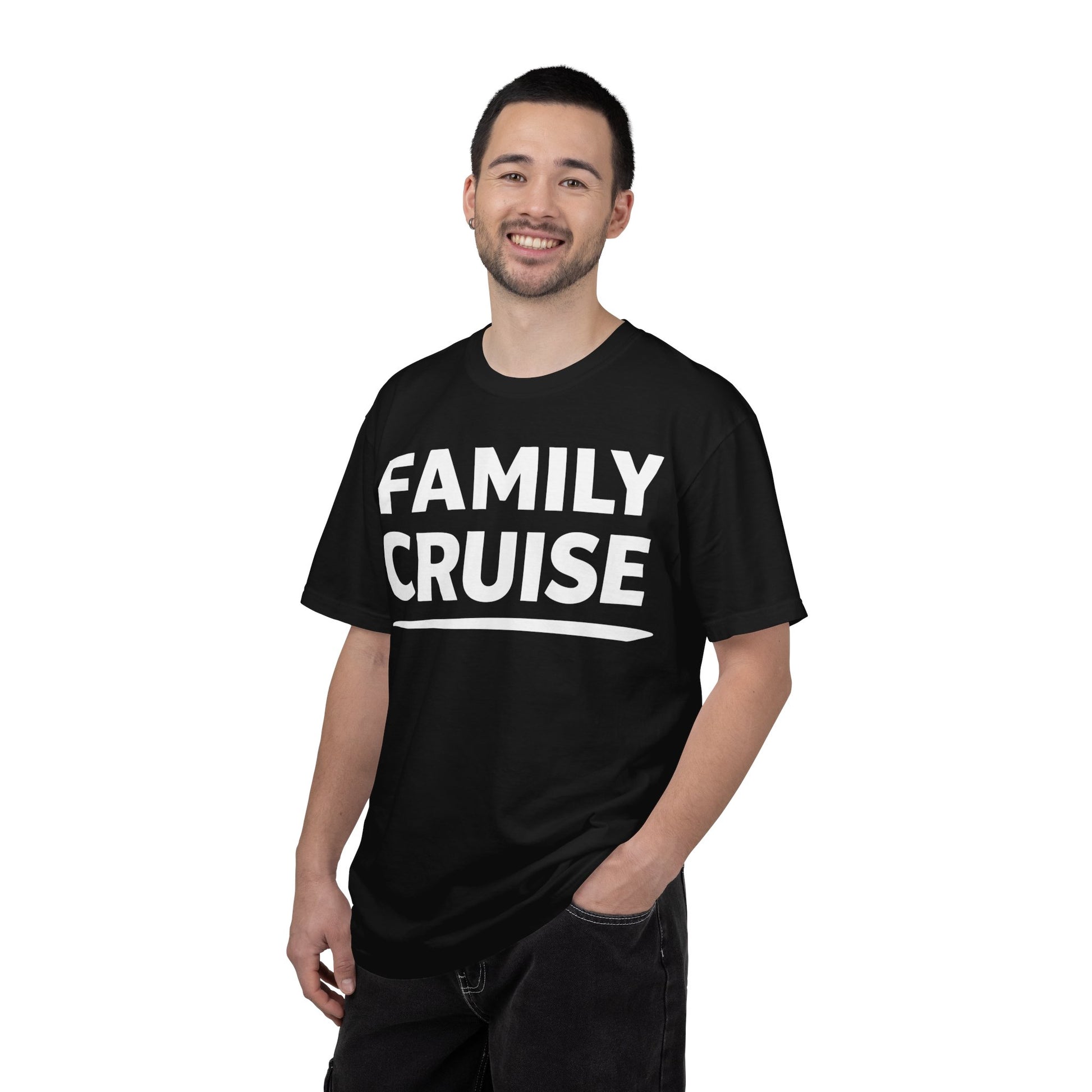 Family Cruise Celebration Bold Lettering Group Trip Shirt Comfort - View 4 - Best Cruise Shirts