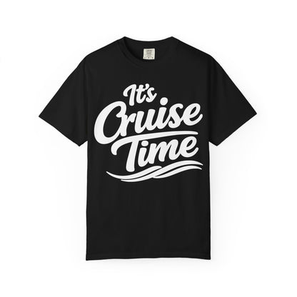 It’s Cruise Time Bold Nautical Wave Typography Cruise Shirt Comfort - Best Cruise Shirts
