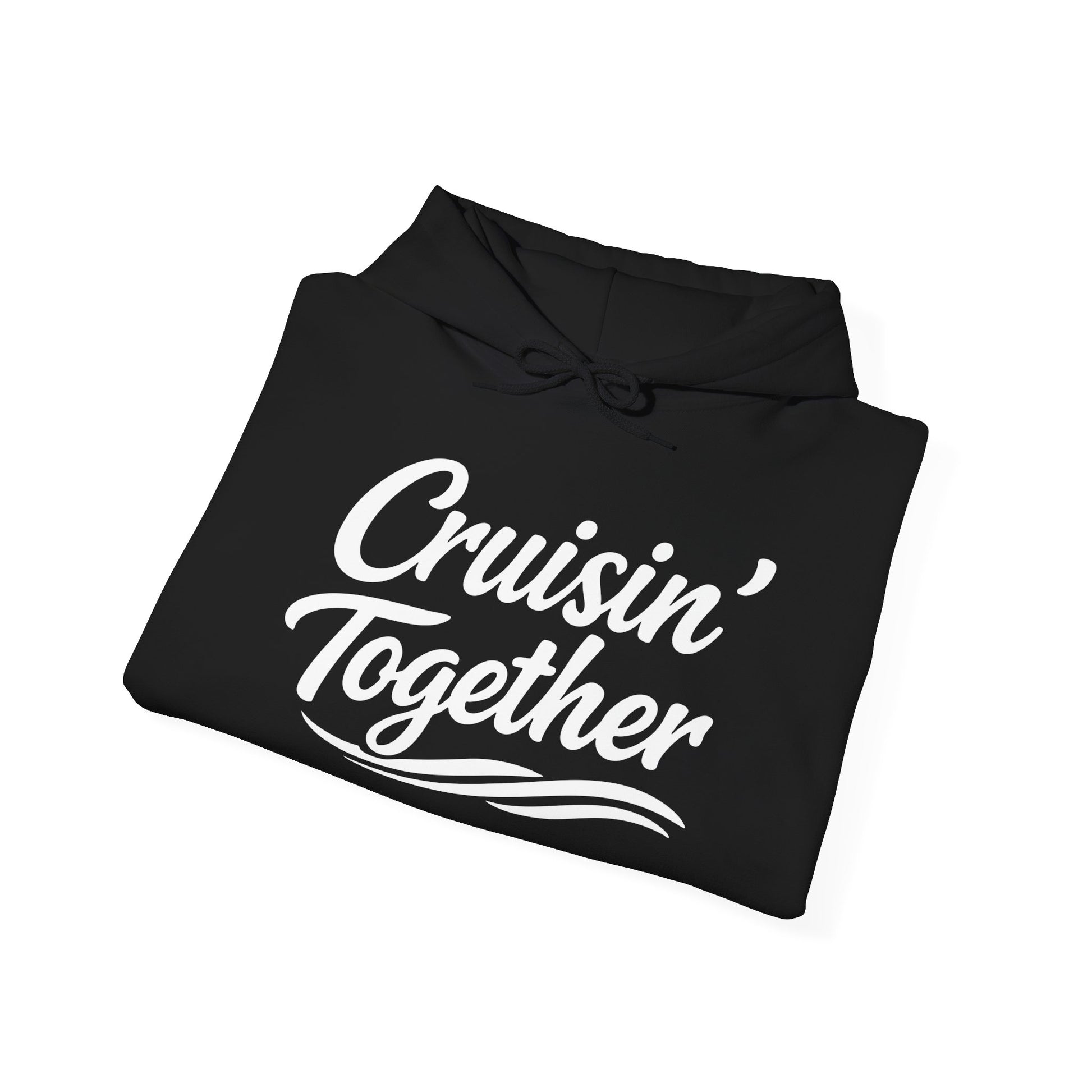 Cruisin Together Group Unity Shirt with Bold Script and Wave Design Hoodie - View 8 - Best Cruise Shirts