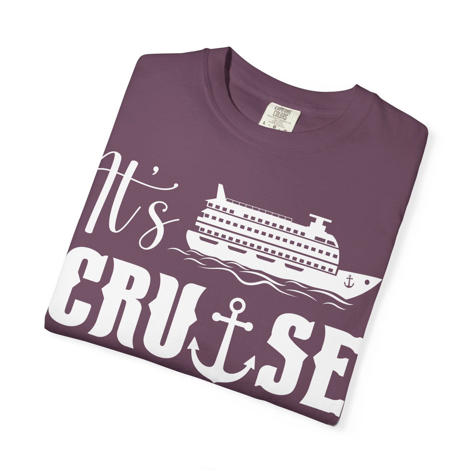 It’s Cruise Time Shirt - Nautical Ship Anchor Wheel Bold Graphic Comfort - View 39 - Best Cruise Shirts