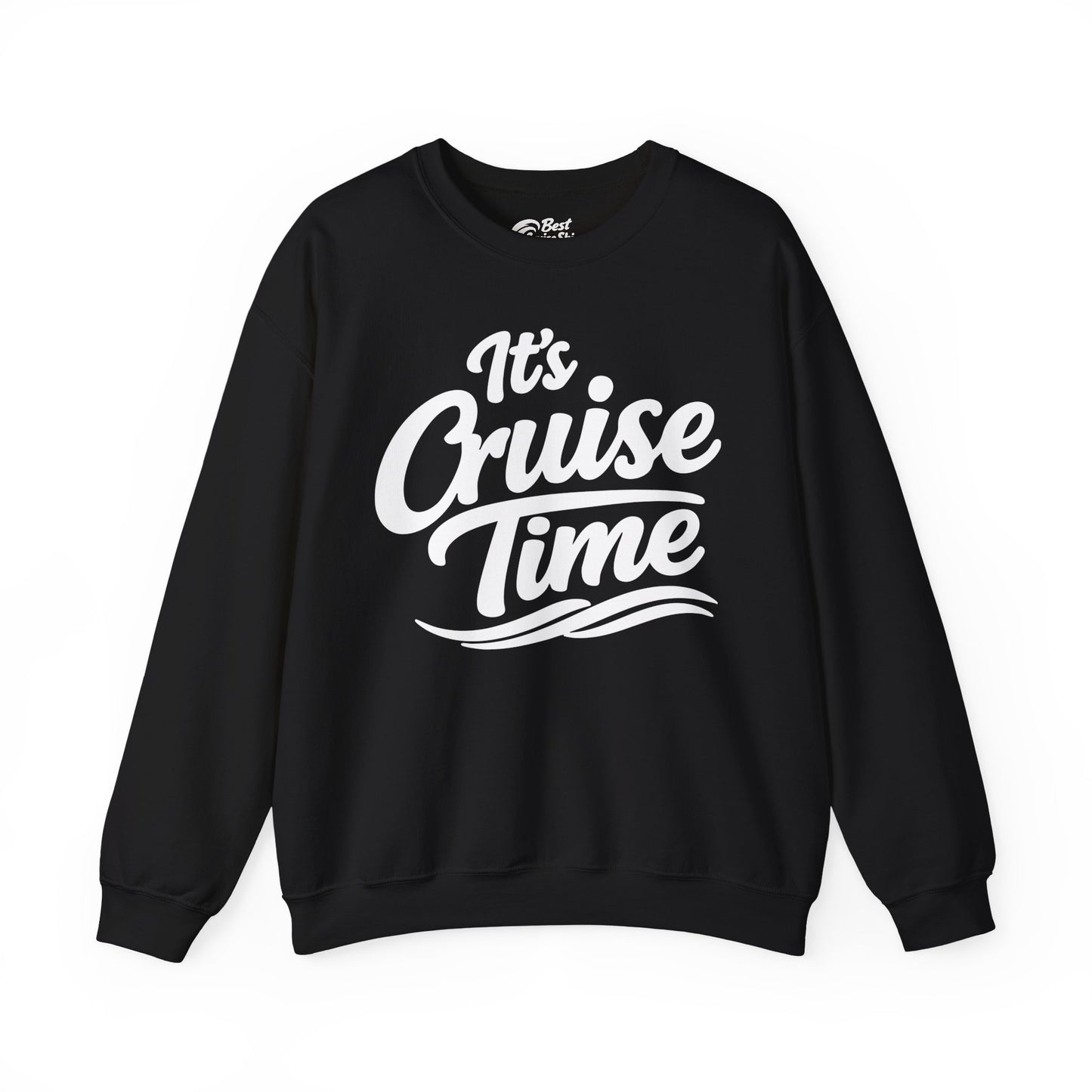 It’s Cruise Time Bold Nautical Wave Typography Cruise Shirt Sweatshirt - Best Cruise Shirts