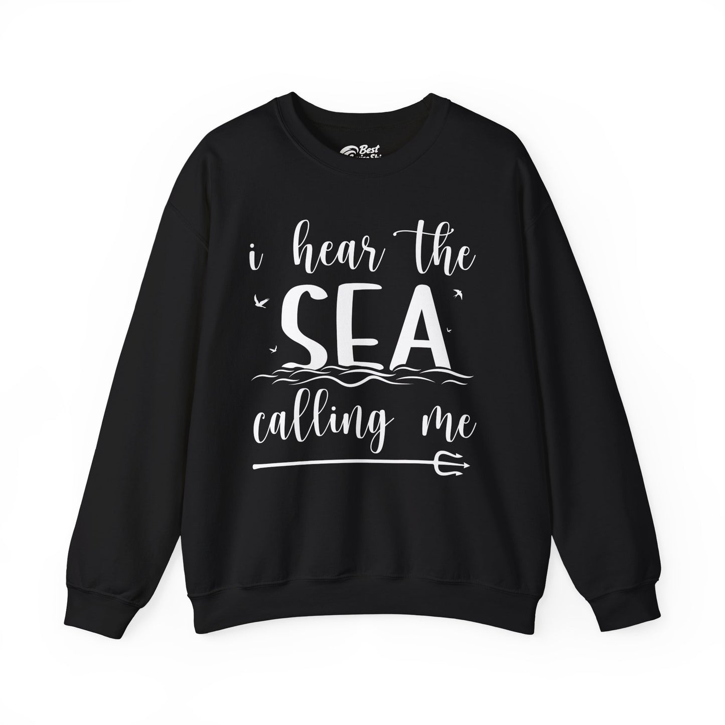 Sea Calling Nautical Beach Quote Shirt With Waves And Birds Art Sweatshirt - Best Cruise Shirts