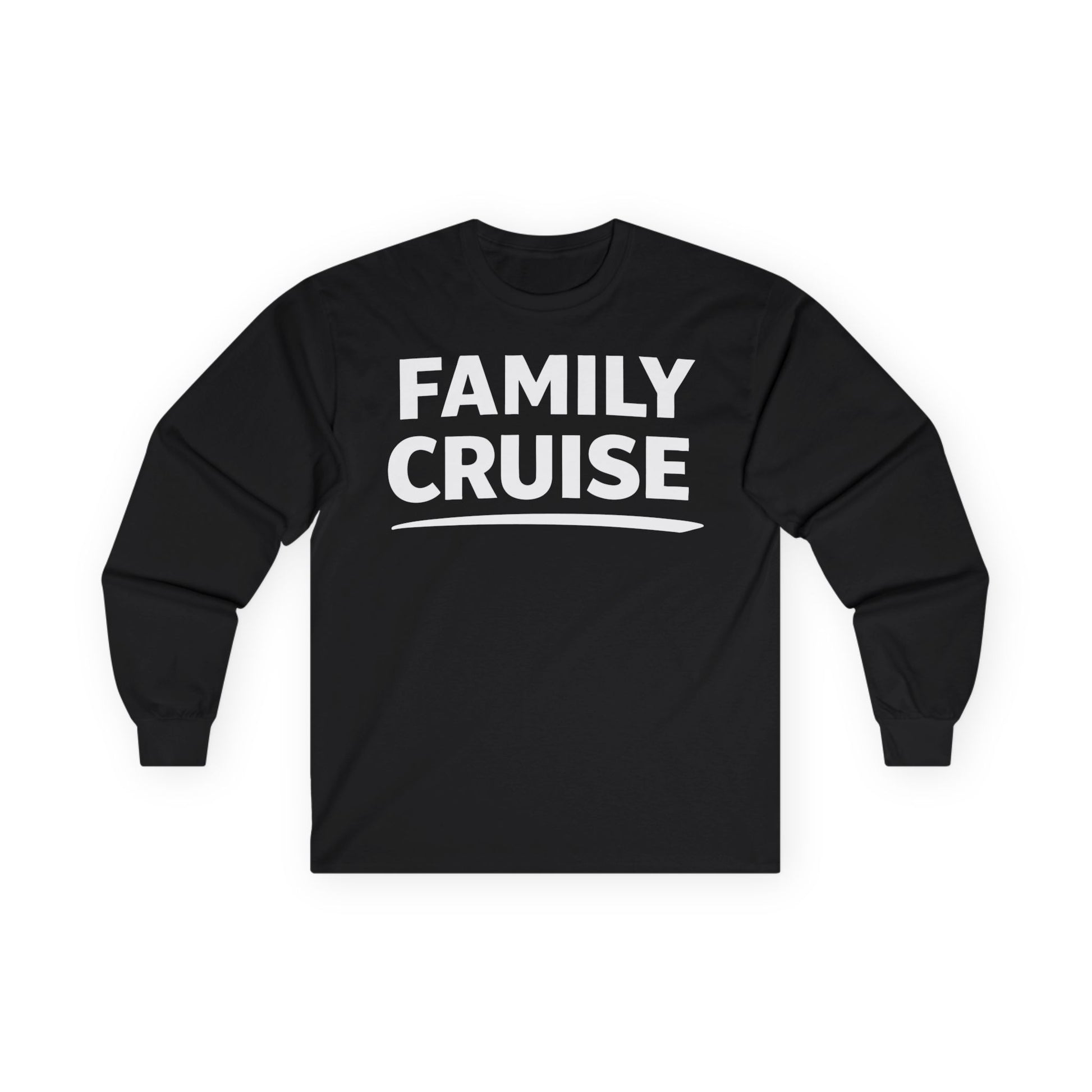 Family Cruise Celebration Bold Lettering Group Trip Shirt Long Sleeve - Best Cruise Shirts