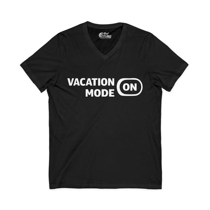 Vacation Mode On Minimalist Switch Graphic Funny Travel Shirt V-Neck - Best Cruise Shirts
