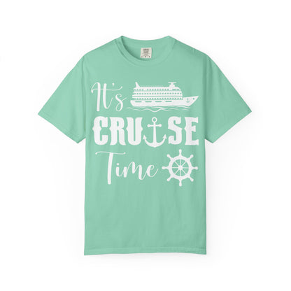 It’s Cruise Time Shirt - Nautical Ship Anchor Wheel Bold Graphic Comfort - View 3 - Best Cruise Shirts