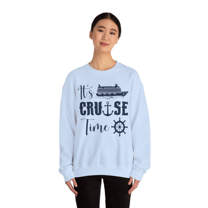 It’s Cruise Time Shirt - Nautical Ship Anchor Wheel Bold Graphic Sweatshirt - View 28 - Best Cruise Shirts