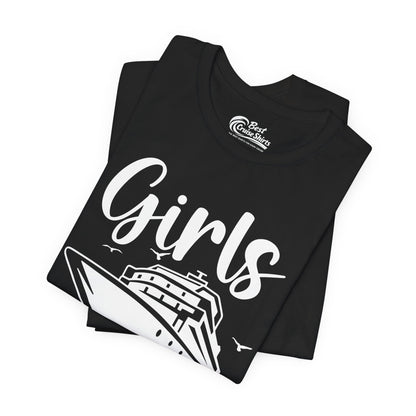 Girls Gone Cruising Group Cruise Shirt - Fun Girls Trip Cruise Apparel Premium Tee - View 3 - Best Cruise Shirts