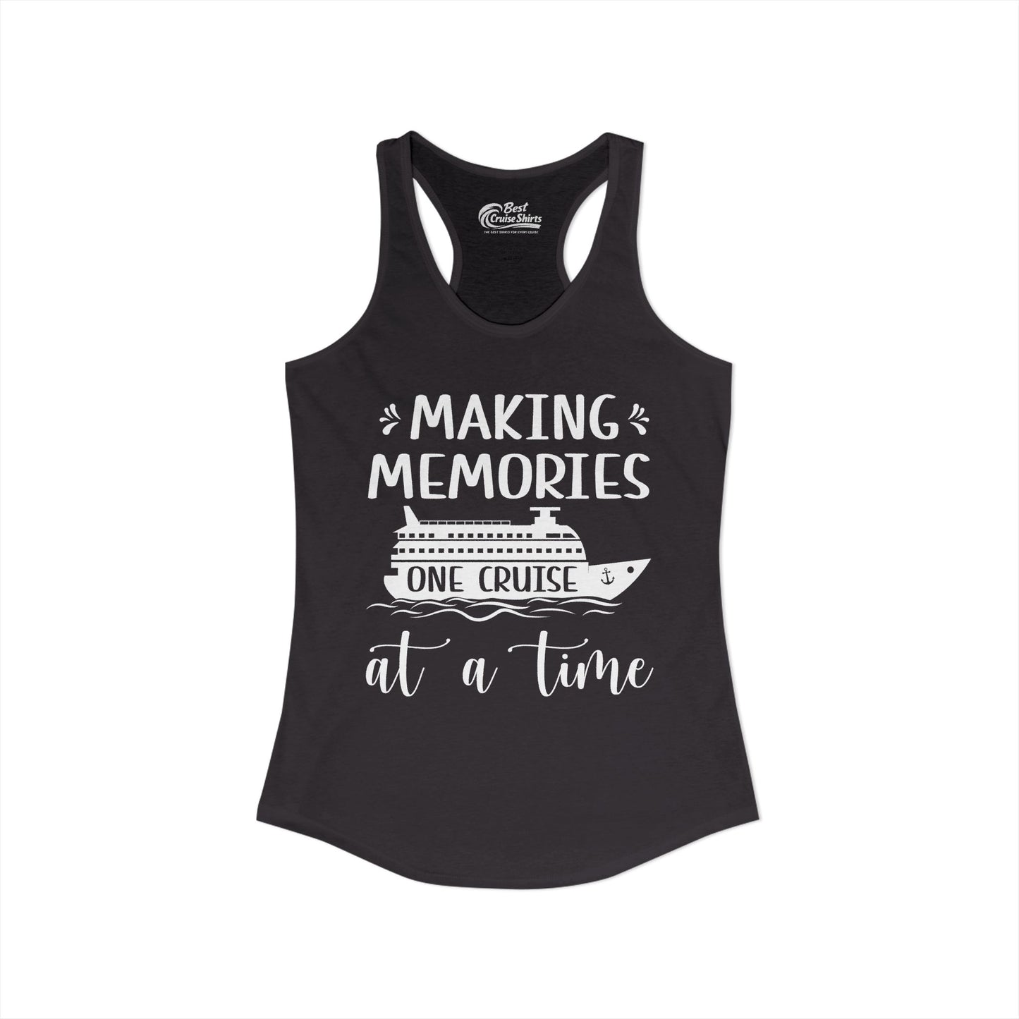 Making Memories One Cruise at a Time Nautical Family Cruise Shirt Ladies Tank - View 2 - Best Cruise Shirts